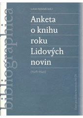 Kniha Anketa o knihu roku Lidových novin (1928-1949) z knihovny Jiřího Mahena