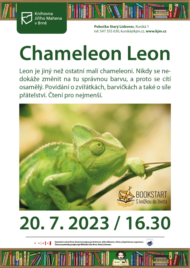 Akce KJM: Bookstart: Chameleon Leon