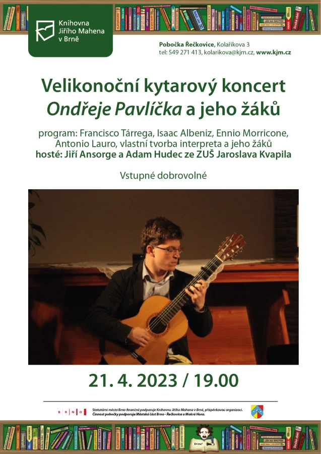 Akce KJM: Velikonoční kytarový koncert Ondřeje Pavlíčka a jeho žáků